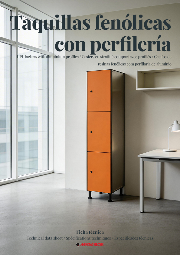 Taquillas fenólicas con perfilería